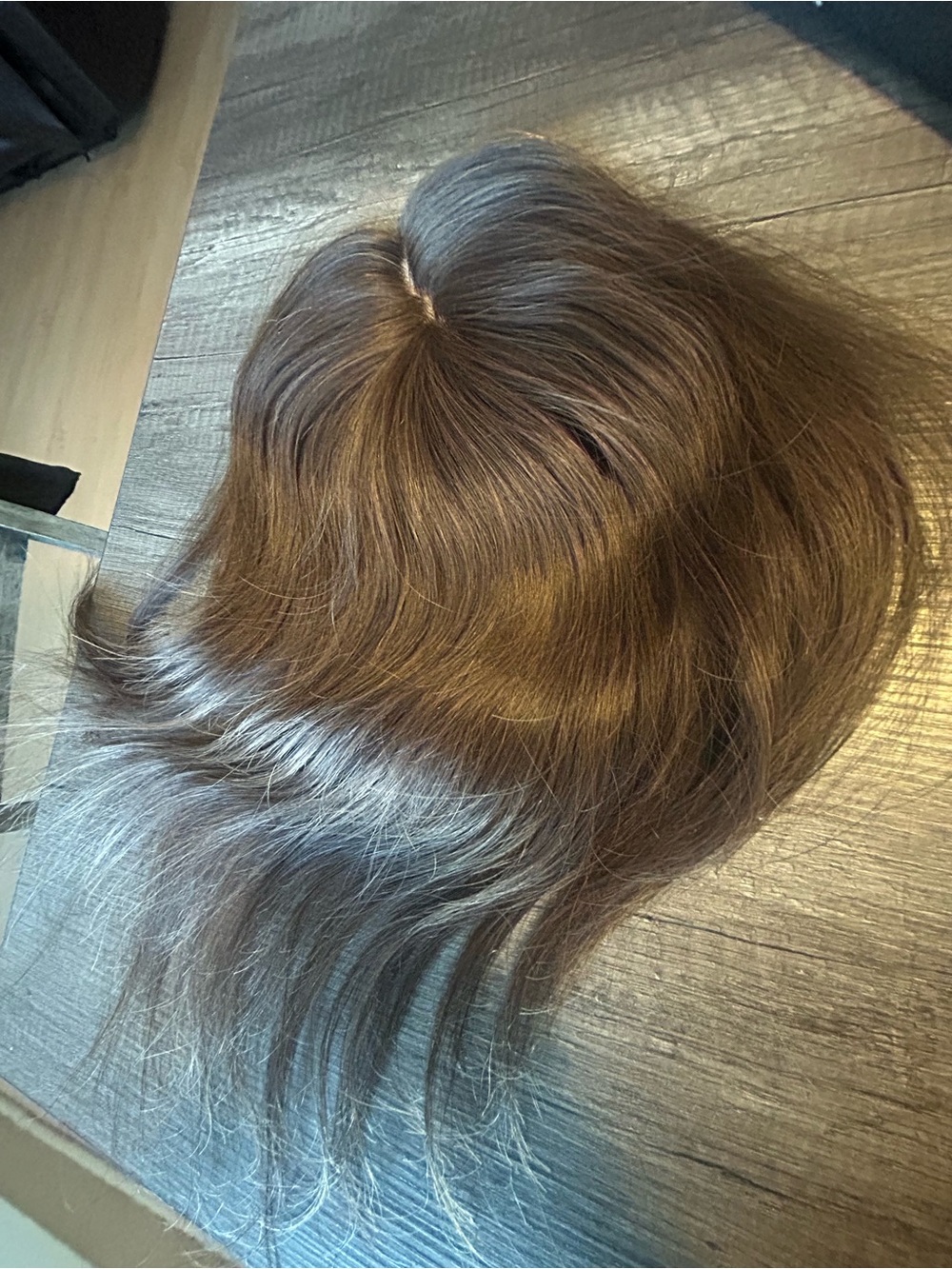 Natural Brown Human Hair Topper